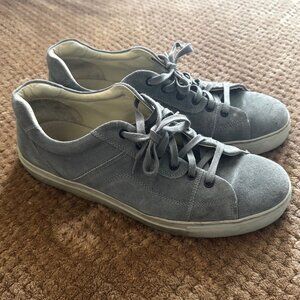 Kenneth Cole Sz 11 Mens Gray Suede Shoes Dress Sneakers Modern Discontinued SALE